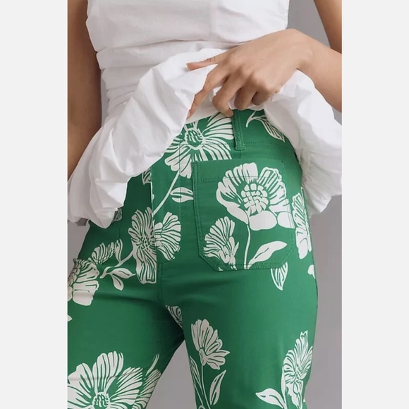 Anthropologie Maeve The Colette Magic Fabric Crop Wide-Leg Pants - Picture 3 of 8